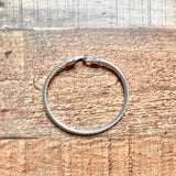 No Brand Silver Cable Clasp Bracelet