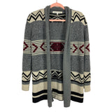 Cupcakes and Cashmere Wool Blend Aztec Sweater Cardigan- Size S