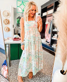 Buddy Love Swirl Print Tie Shoulder Maxi Dress- Size XS (sold out online)