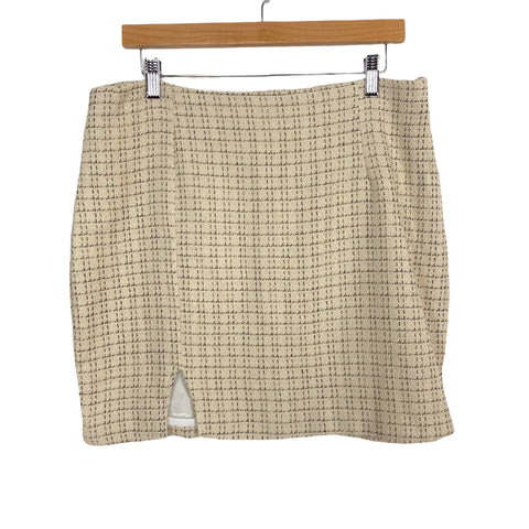 Amaryllis x Tayshia Cream Princess Tweed Skirt NWT- Size XL (sold out online)