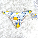 Kitty and Vibe Lemon Print "Florence" Cheeky Bikini Bottoms NWT- Size XL (BOTTOMS ONLY)