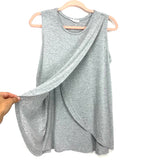 Ingrid & Isabel Grey Heathered Nursing Top- Size S