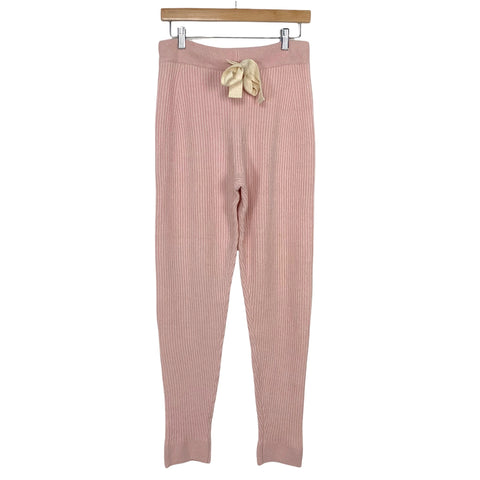 Lovers And Friends Baby Pink Ribbed Pant- Size M (Inseam 31")