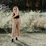 Albion Tan Wide Leg Crop Pants- Size S (Inseam 21.5”)