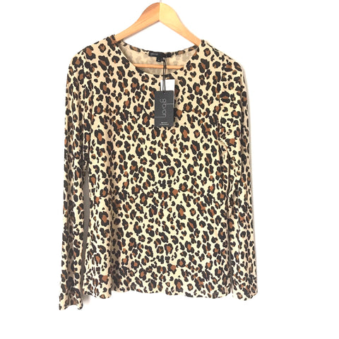 Gibson Leopard Long Sleeve Top NWT- Size S