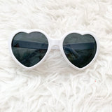 No Brand White Heart Sunglasses