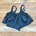 No Brand Black Padded Ruffle Bikini Top- Size M (we have matching bottoms)