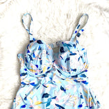 Lilly & Lime Aqua Blue Floral One Piece- Size 38F