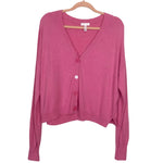 Leith Pink Button Front Cardigan- Size L