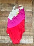 Summersalt Pink/Red One Shoulder One Piece NWT- Size 4