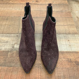 Mark Fisher Purple Stud Booties- Size 10 (See Notes)