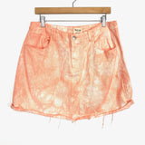 Peach Love Tie-Dye Denim Skirt- Size 1X