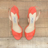 Jimmy Choo Red Slingback Heels- Size 39.5 (See Notes)