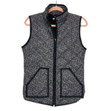 San Joy Black/White Quilted Vest- Size S