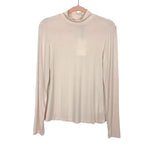 Endless Rose Beige Mock Neck Long Sleeve Tee NWT- Size M