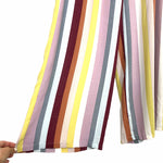 Mystree Striped High Waisted Belted Pants NWT- Size L (Inseam 27.5”)
