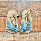 Baby Gap Denim Bow Sandals- Size 6-12M