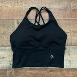 Savvi Black Criss Cross Back Sports Bra- Size S