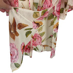 Bluivy Beige with Floral Pattern Kimono- Size S/M