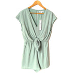 She & Sky Seafoam Green Romper NWT- Size M