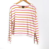Lumière Pink and Mustard Striped Sweater- Size S