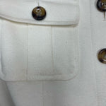 Antonio Melani Cream/Tan Belted Dress- Size 0 (see notes)