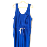 Gilli Blue Drawstring Waist Jumpsuit NWT- Size 1X