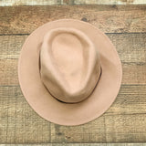 Melrose & Market Tan Belted Wool Hat NWT