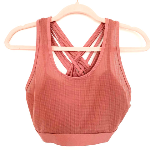 Fabletics Maeve Mesh Strappy Back Sports Bra- Size ~M (see notes)