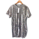 Hayden Vici Sequin Front T-Shirt Dress NWT- Size S