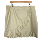 Amaryllis Tan Faux Leather Skirt- Size 1X (sold out online)