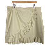 Amaryllis Tan Faux Leather Skirt- Size 1X (sold out online)