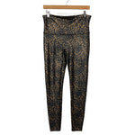 SPANX Gold and Black Animal Print Leggings- Size XL (Inseam 26”)