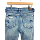 American Eagle Ne(x)t Level Stretch Light Wash Distressed Hi-Rise Jeggings- Size 12 Short  (Inseam 26”)
