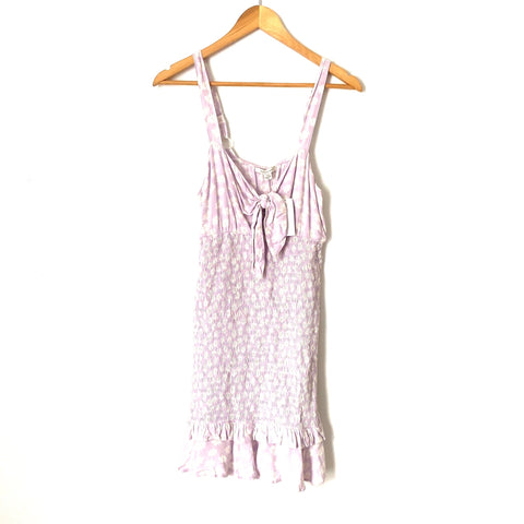 American Eagle Purple Floral Smocked Body Dress NWT- Size S