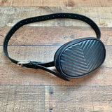 No Brand Black Vegan Leather Belted Fanny Pack- Size XL (LIKE NEW)