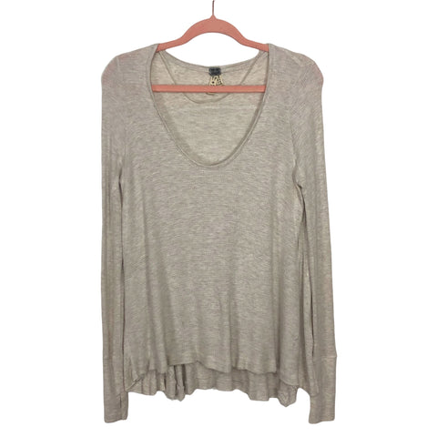 We the Free Cream Flowy Long Sleeve Top- Size XS