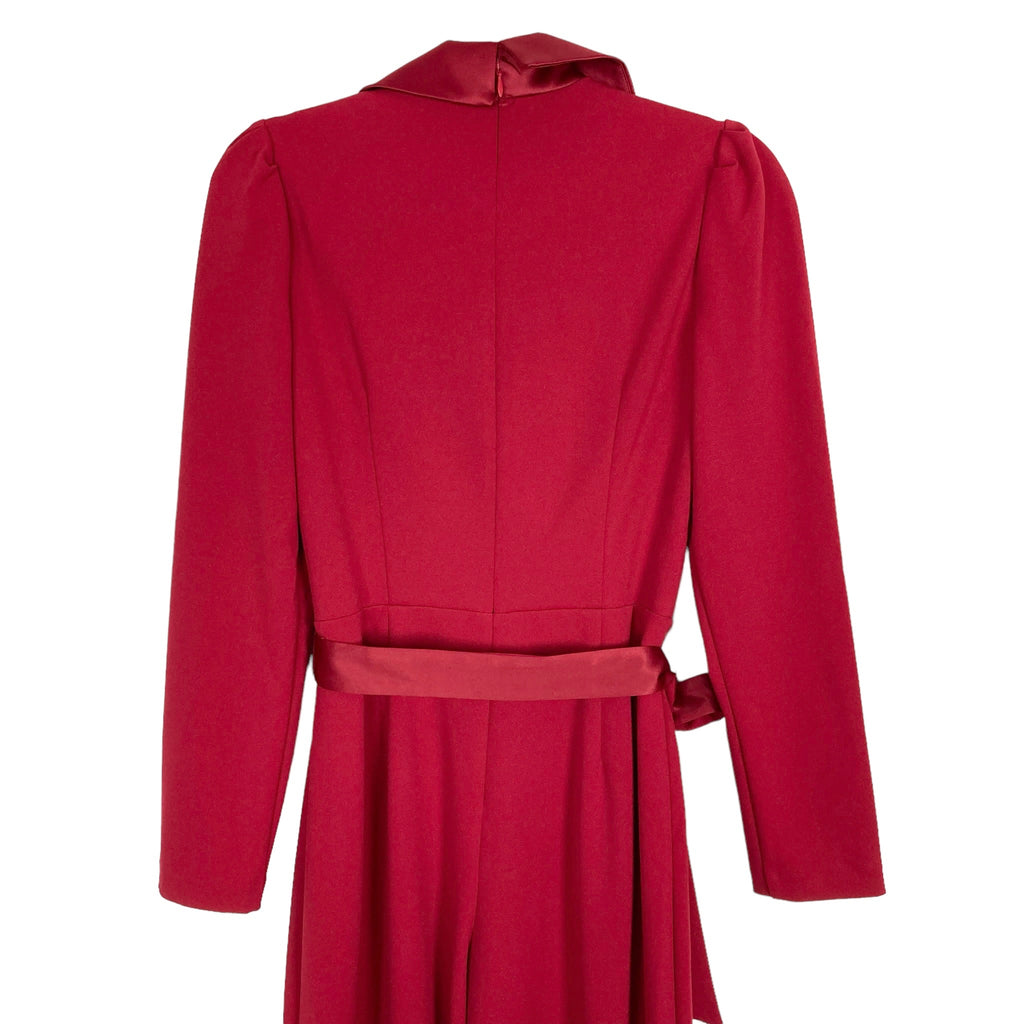 adrianna papell red tuxedo dress Red Adrianna Papell Jersey Tuxedo Dress