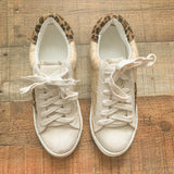 Let's See Style Tan/Animal Print Sneakers- Size 7