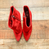 Vince Camuto Red Booties- Size 7