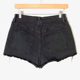 Good American Black Denim Cutoff Shorts- Size 2/26
