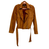 Forever 21 Camel Suede Like Belted Jacket- Size S