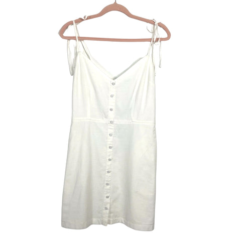 Abercrombie & Fitch White Fit to Flare Dress NWT- Size M