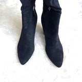 Scoop Black Slouch Suede Boots- Size 8.5