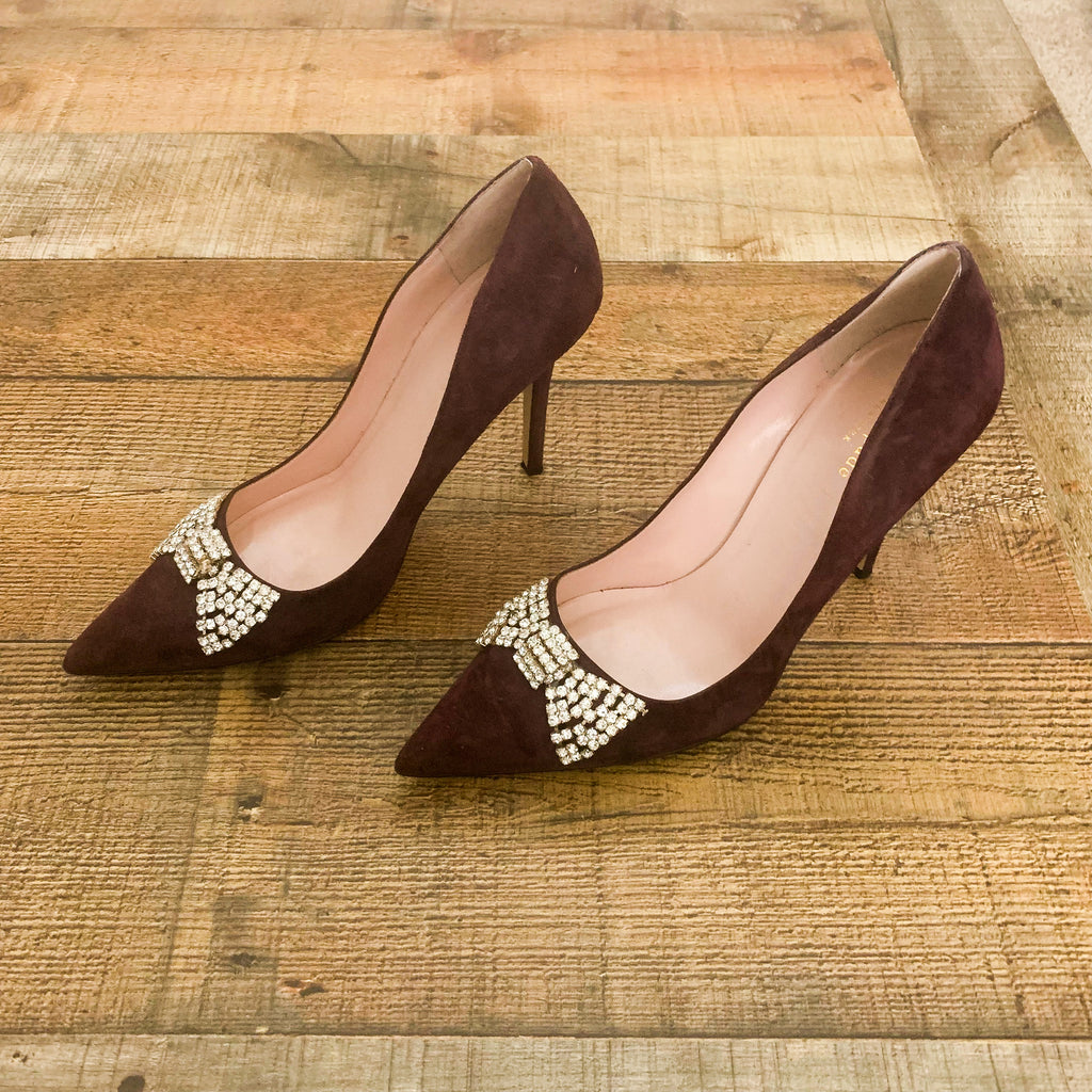 Perfect black bow Kate Spade heels. Size 7.5!! So... - Depop