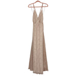 Aakaa Baby Pink Wrap Bottom with Back Tassel Tie Maxi Dress- Size M (see notes)