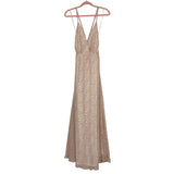 Aakaa Baby Pink Wrap Bottom with Back Tassel Tie Maxi Dress- Size M (see notes)