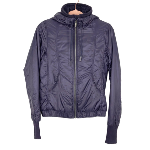 Lululemon Purple Hooded Removable Fleece Lining Jacket- Size 4