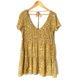 Show Me Your Mumu Cheetah Print Tie Back Dress- Size M