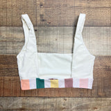 Tularosa Cream Color Block Trim Bikini Top- Size S